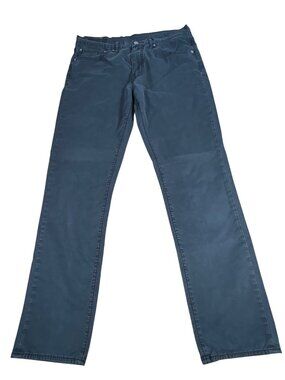 Levi's 511 Slim Fit Black Jeans Men's 34x32 Cotton-Blend Stretch Straight Leg